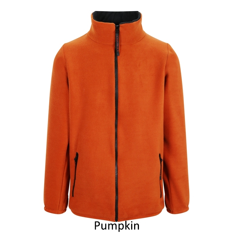 Ladies Fleece Jacket in Pumpkin